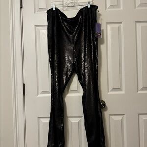 NWT Black Sequin Pants SZ 20w/22w